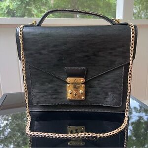 Louis Vuitton Monceau Epi Handbag